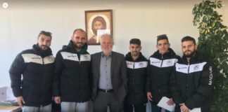 Ο Παναιγιάλειος ευχαριστεί τον πρόεδρο της Παναιγιάλειας Ένωσης Συνεταιρισμών Θανάση Σωτηρόπουλο pgs-pes