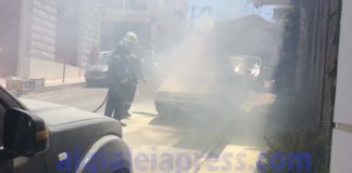 Φωτιά σε Ι.Χ. αγροτικό αυτοκίνητο στο Αίγιο (Βιντεο) fotia-agrotiko