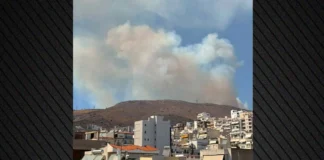 Φωτιά στην Περιφερειακή Αιγάλεω: 112 για εκκένωση σε Αφαία και Άνω δάσος Χαϊδαρίου – 9 εναέρια στη μάχη