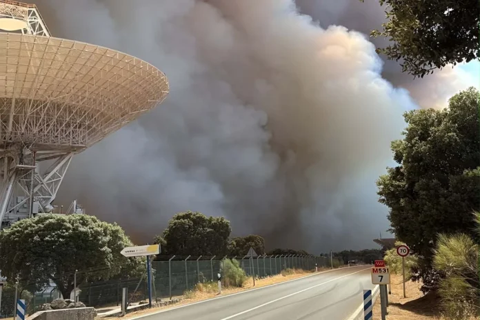 Πυρκαγιά στις εγκαταστάσεις της NASA στη Μαδρίτη - Το κέντρο MDSCC υπό απειλή.