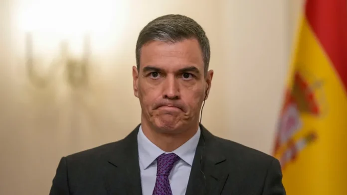 Ο Ισπανός πρωθυπουργός Πέδρο Σάντσεθ σε πρόσφατη ομιλία του