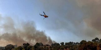 Αίγιο: Μάχη με τις φλόγες στις Νεραντζιές – 4 αεροπλάνα και 2 ελικόπτερα στην επιχείρηση