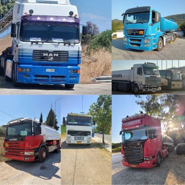 Χάρτης της Αχαΐας με τα σημεία τοποθέτησης υδροφόρων
